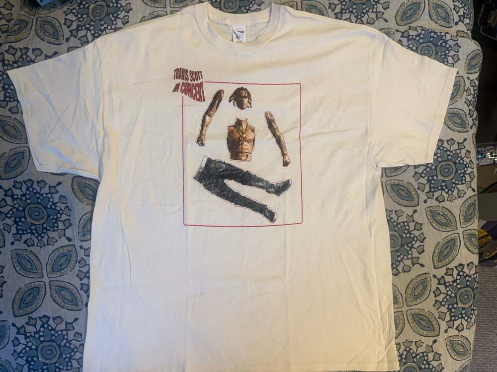 Vintage Travis Scott Rodeo Tour Action Figure T-Shirt